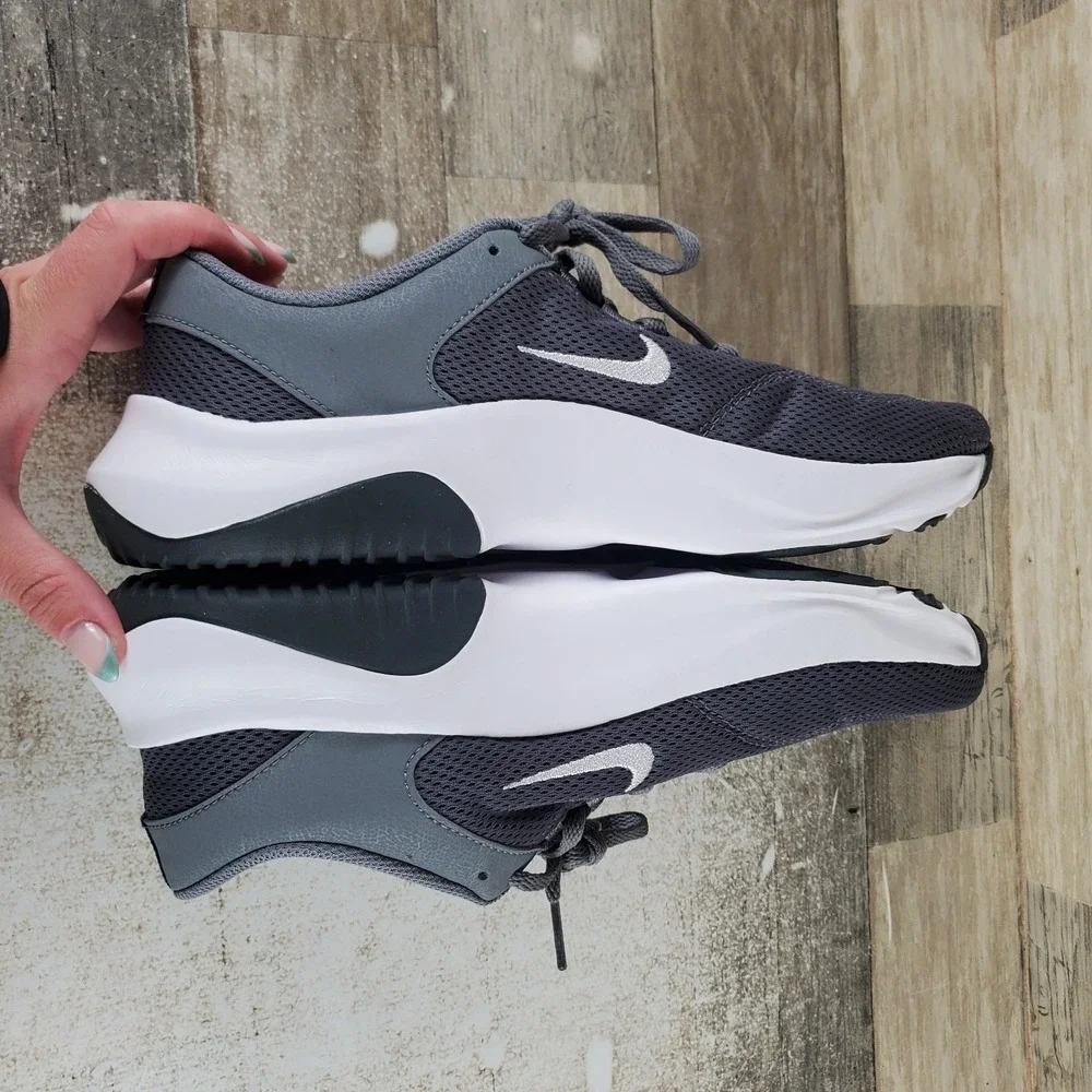 Nike Legend Essential 3 Next Nature Mens Shoes Sz 9.5 Smoke Gray White Sneakers